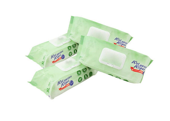 Влажное Nonwoven ткани Spunlace устранимое слабое взрослое обтирает